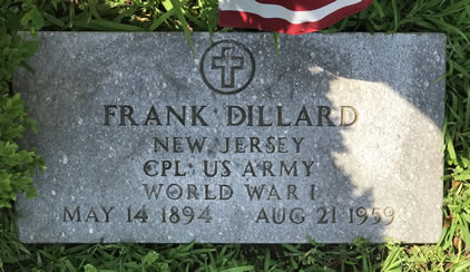 Frank Dillard Grave Marker